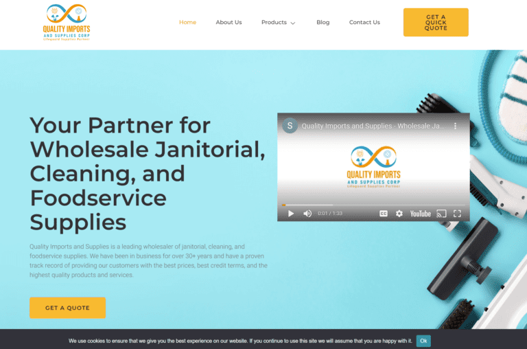 web design for janitorial supply companies